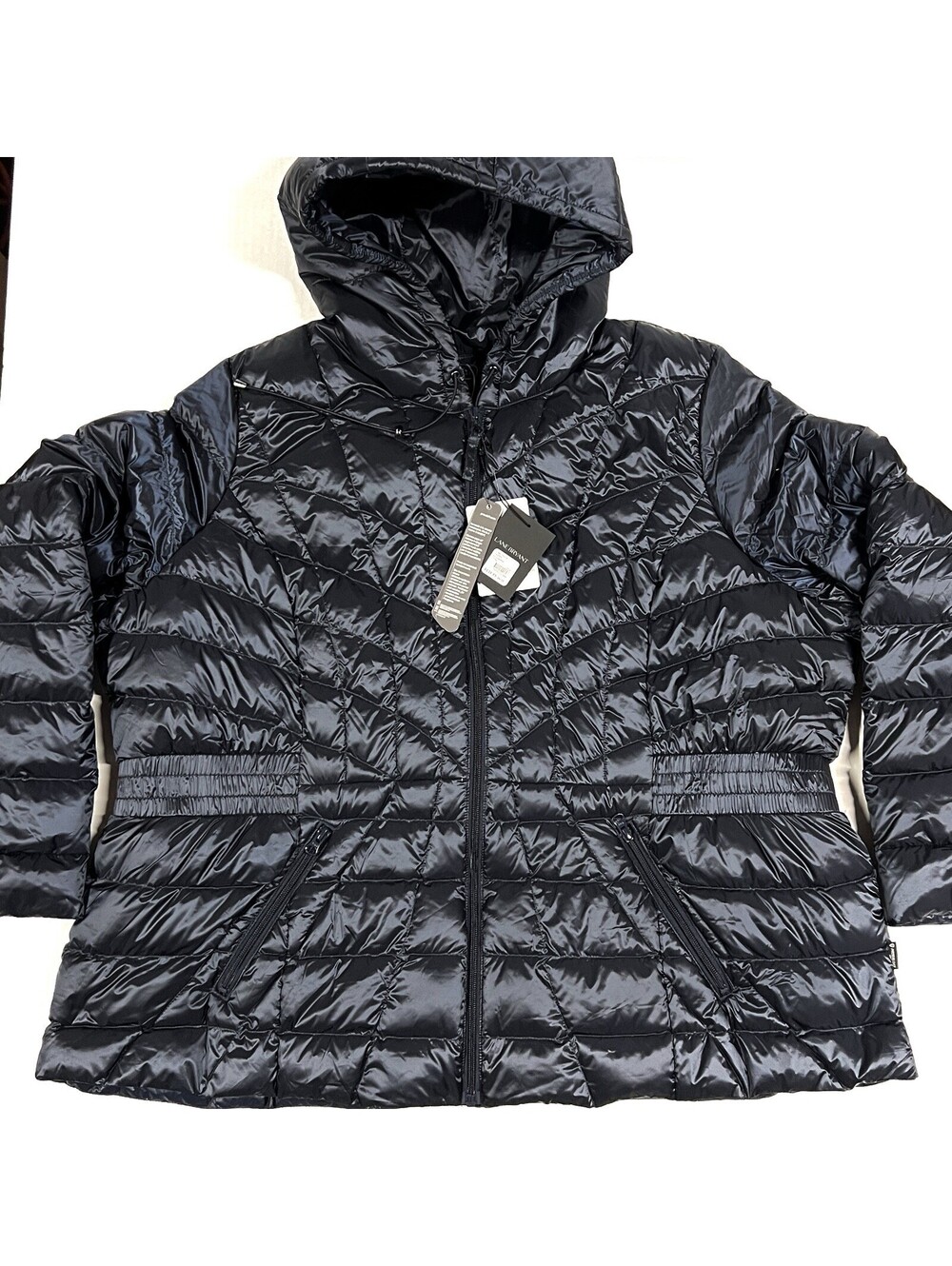 Lane Bryant Women's Plus Deep Blue Primaloft Packable Puffer Jacket Sz 26/28